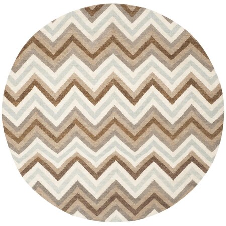 Safavieh Dhurries Round Area Rug, Multi - 6 x 6 ft. DHU114A-6R